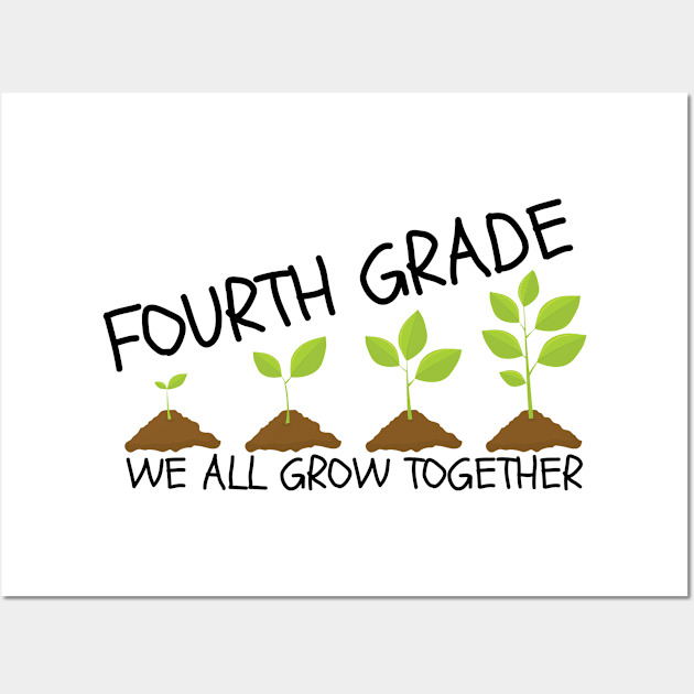 Fourth Grade We All Grow Together Wall Art by HandrisKarwa